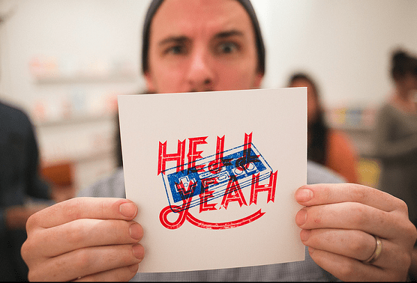 Image: Gocco printing night for Johnny Two Tone Club at Studio Bomba are by Dan Grant.